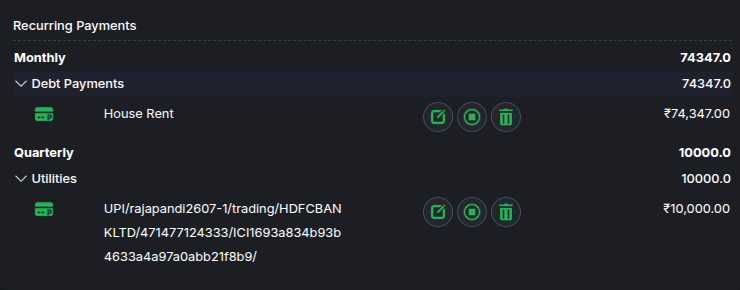 Recurring Payments